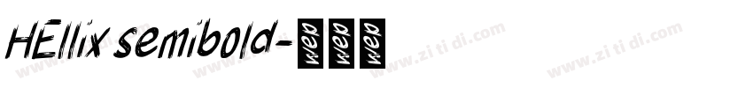 HEllix semibold字体转换